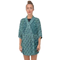 Bubble Wrap Half Sleeve Chiffon Kimono by artworkshop