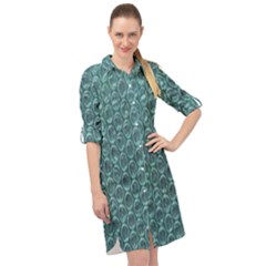 Bubble Wrap Long Sleeve Mini Shirt Dress by artworkshop