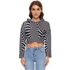 Pattern Women s Lightweight Cropped Hoodie