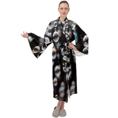 Bubble Maxi Velour Kimono by artworkshop