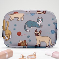 Cats Pattern Make Up Pouch (small) by Jancukart