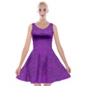 Purple Glitter Velvet Skater Dress View1