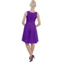 Purple Glitter Knee Length Skater Dress View2