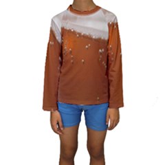 Bubble Beer Kids  Long Sleeve Swimwear by artworkshop