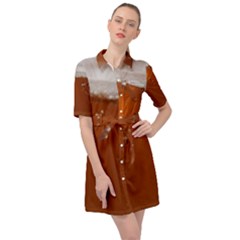 Bubble Beer Belted Shirt Dress by artworkshop