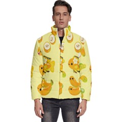 Banana Cichlid Men s Puffer Bubble Jacket Coat by artworkshop