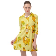 Banana Cichlid Mini Skater Shirt Dress by artworkshop