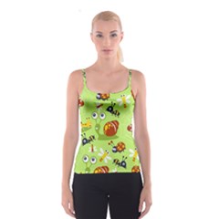 Little-animals-cartoon Spaghetti Strap Top by Jancukart