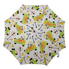 Seamless-pattern-vector-illustration-vehicles-cartoon Hook Handle Umbrellas (small) by Jancukart