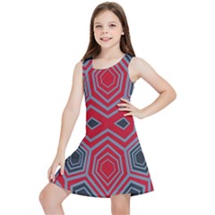 Abstract Pattern Geometric Backgrounds  Kids  Lightweight Sleeveless Dress by Eskimos