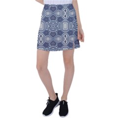 Abstract Pattern Geometric Backgrounds Tennis Skirt by Eskimos