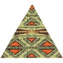 Abstract pattern geometric backgrounds Wooden Puzzle Triangle View1