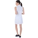 White plain Women s Sleeveless Polo Tee View2