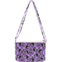 Purple Bats Double Gusset Crossbody Bag View1