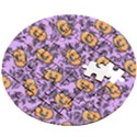 Purple Jack Wooden Puzzle Round View2