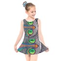 Alice In Wonderland Cat Kids  Skater Dress Swimsuit View1