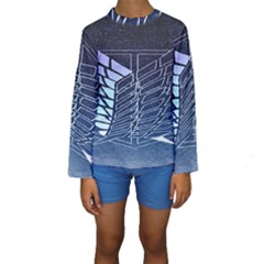 Attack On Titan Scouting Legion Kids  Long Sleeve Swimwear by artworkshop