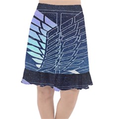 Attack On Titan Scouting Legion Fishtail Chiffon Skirt by artworkshop