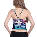 Beautifull Ariel Little Mermaid  Painting Spaghetti Strap Bra Top View2