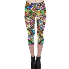 Character Disney Stained Capri Leggings  by artworkshop