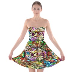 Character Disney Stained Strapless Bra Top Dress by artworkshop