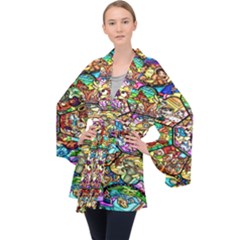 Character Disney Stained Long Sleeve Velvet Kimono  by artworkshop