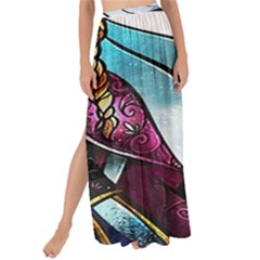 Anna Disney Frozen Stained Glass Maxi Chiffon Tie-up Sarong by artworkshop