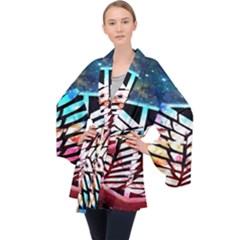 Attack On Titan Shingeki Galaxy Long Sleeve Velvet Kimono  by artworkshop