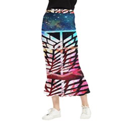 Attack On Titan Shingeki Galaxy Maxi Fishtail Chiffon Skirt by artworkshop