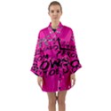 Bow To Toe Cheer Long Sleeve Satin Kimono View1