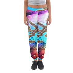 Browning Deer Glitter Galaxy Women s Jogger Sweatpants by artworkshop