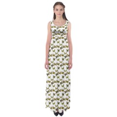 Moths Photos Motif Pattern Empire Waist Maxi Dress by dflcprintsclothing