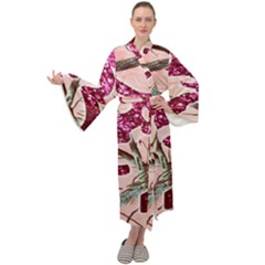 Browning Deer Glitter Maxi Velour Kimono by artworkshop