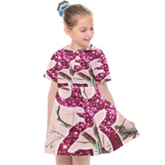 Browning Deer Glitter Kids  Sailor Dress by artworkshop