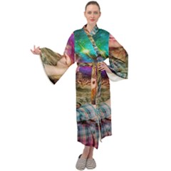 Bubbles Trailer Park Boys Maxi Velour Kimono by artworkshop