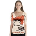 Catcher In The Rye Butterfly Sleeve Cutout Tee  View1