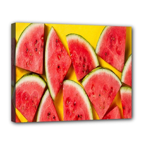 Watermelon Canvas 14  X 11  (stretched) by artworkshop