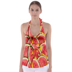 Watermelon Babydoll Tankini Top by artworkshop