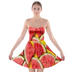 Watermelon Strapless Bra Top Dress by artworkshop