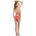 Watermelon Halter Front Plunge Swimsuit View2