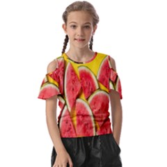 Watermelon Kids  Butterfly Cutout Tee by artworkshop