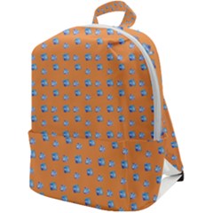 Floral Art Zip Up Backpack by Sparkle