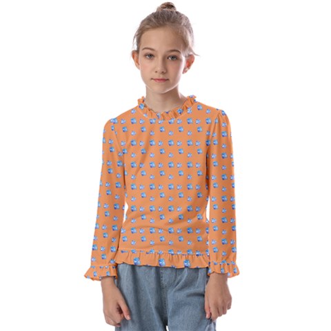 Floral Art Kids  Frill Detail Tee by Sparkle