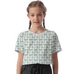 Flowers Pattern Kids  Basic Tee by Sparkle