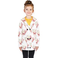 Floral Kids  Double Breasted Button Coat by Sparkle