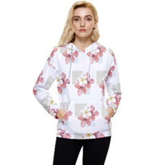 Floral Women s Lightweight Drawstring Hoodie by Sparkle