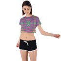 Tripapple Tie Back Short Sleeve Crop Tee View1