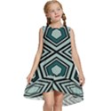 Abstract pattern geometric backgrounds Kids  Frill Swing Dress View1