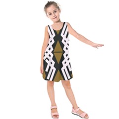 Abstract Pattern Geometric Backgrounds  Kids  Sleeveless Dress by Eskimos