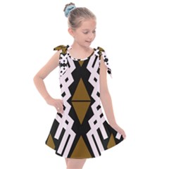 Abstract Pattern Geometric Backgrounds  Kids  Tie Up Tunic Dress by Eskimos